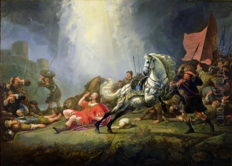 Conversion of Paul on the Road to Damascus Oil Painting by Aelbert Cuyp