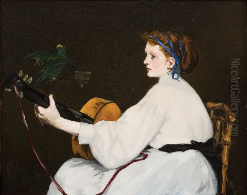 The Guitar Player Oil Painting by Edouard Manet