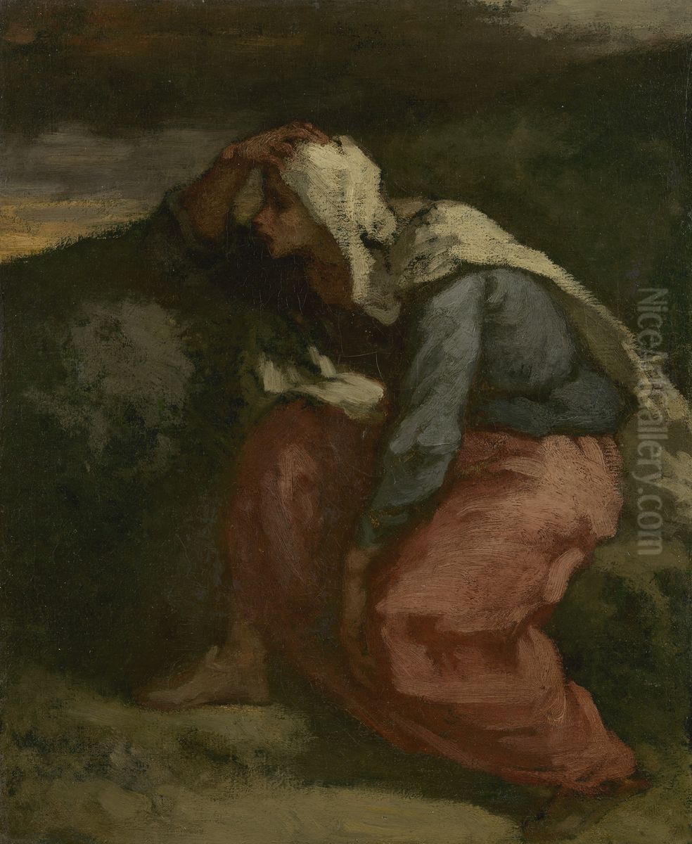 Fisherman's wife Oil Painting by Jean-Francois Millet