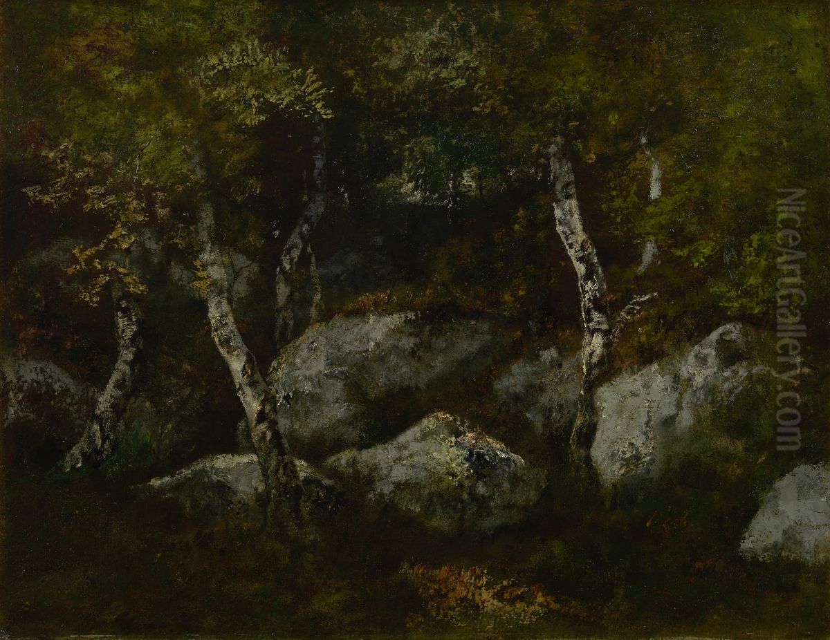In the forest of Fontainebleau Oil Painting by Narcisse Virgilio Diaz