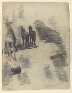 Two draught horses