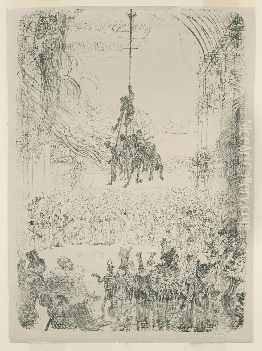 Hop-Frog Oil Painting by James Ensor