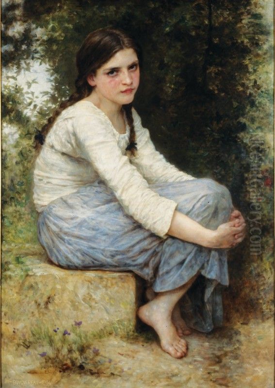 Day Dreams Oil Painting by William-Adolphe Bouguereau