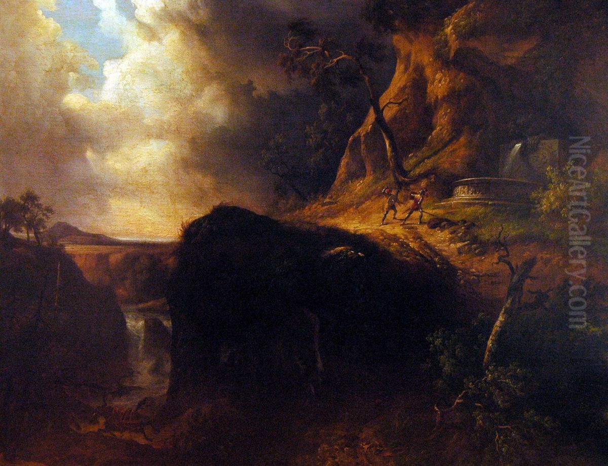 Fight of Rinaldo and Gradasso Oil Painting by unknown
