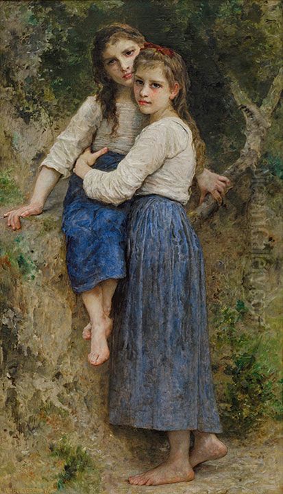 In the woods Oil Painting by William-Adolphe Bouguereau