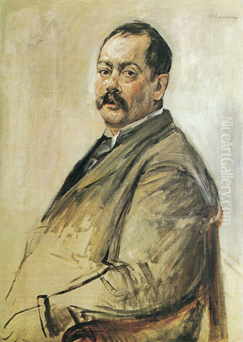 Bildnis des Malers Lovis Corinth Oil Painting by Max Liebermann