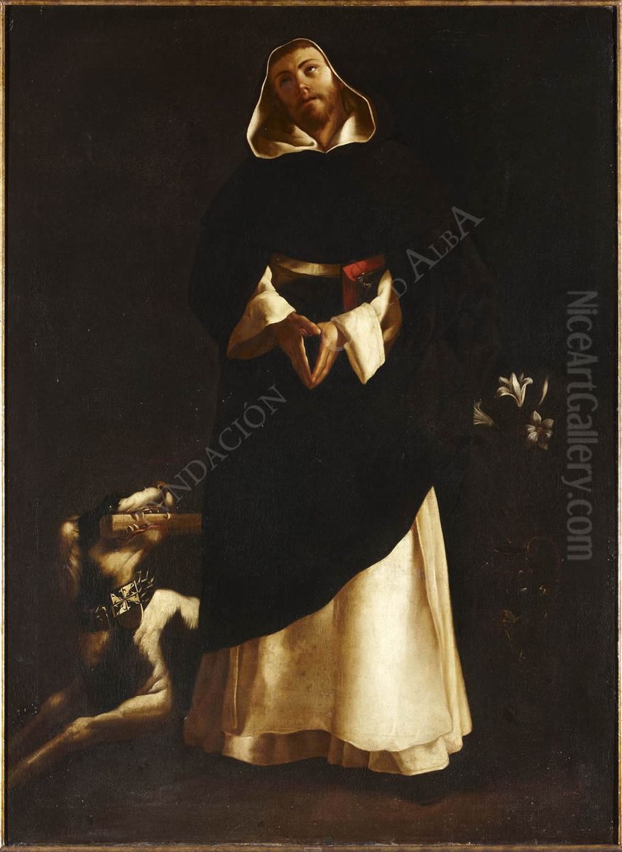 Santo Domingo de Guzman Oil Painting by Francisco De Zurbaran