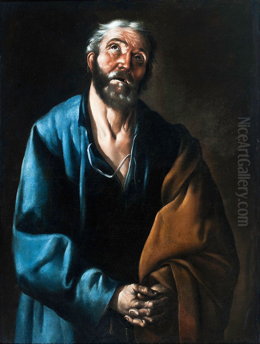 Las lagrimas de San Pedro Oil Painting by Francisco De Zurbaran