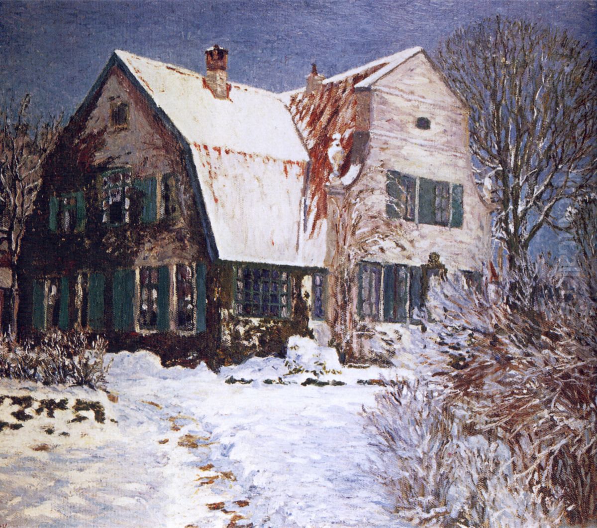 Barkenhoff im Schnee Oil Painting by Heinrich Vogeler