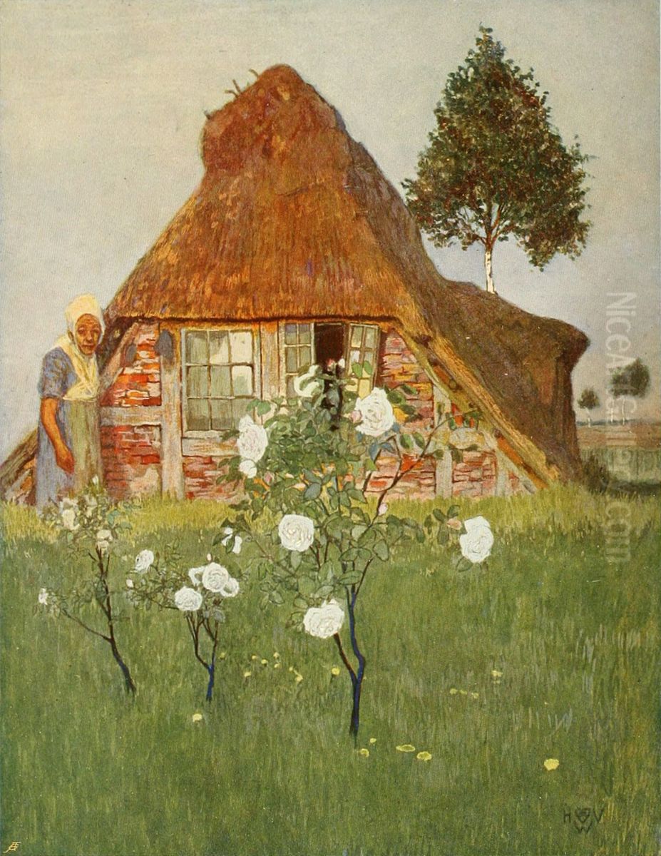 Abendsonne im Moor Oil Painting by unknown
