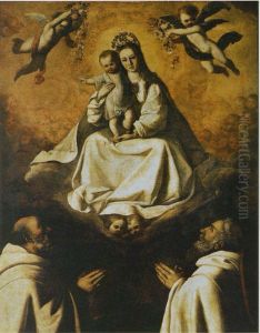 Virgin of Mercy with Two Mercedarians