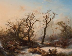 Winter Landscape with Ghostly Trees