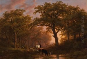 Summer Landscape with Cattle and Drover