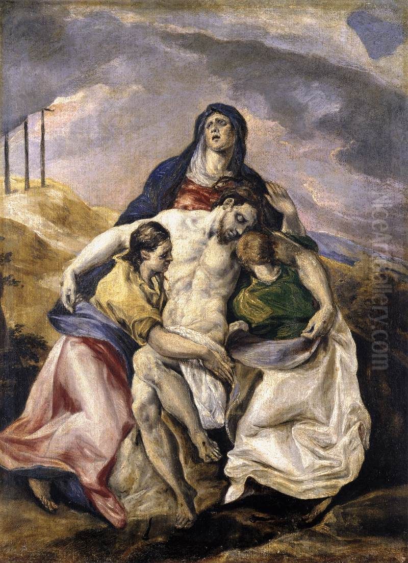 Pieta Oil Painting by El Greco
