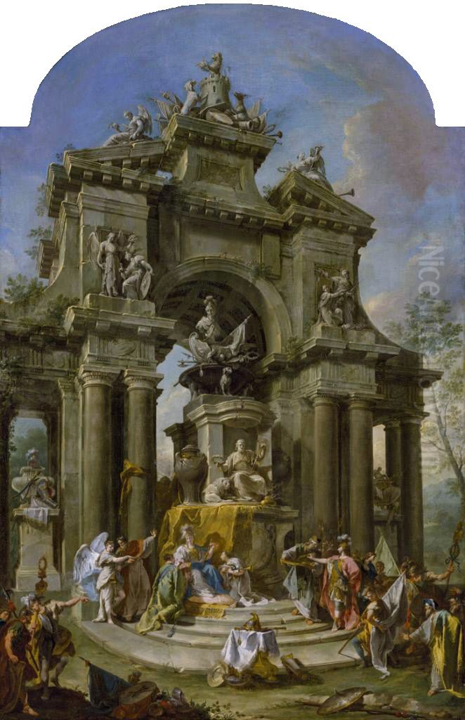 Memorial to James, First Earl of Stanhope Oil Painting by Giambattista Pittoni