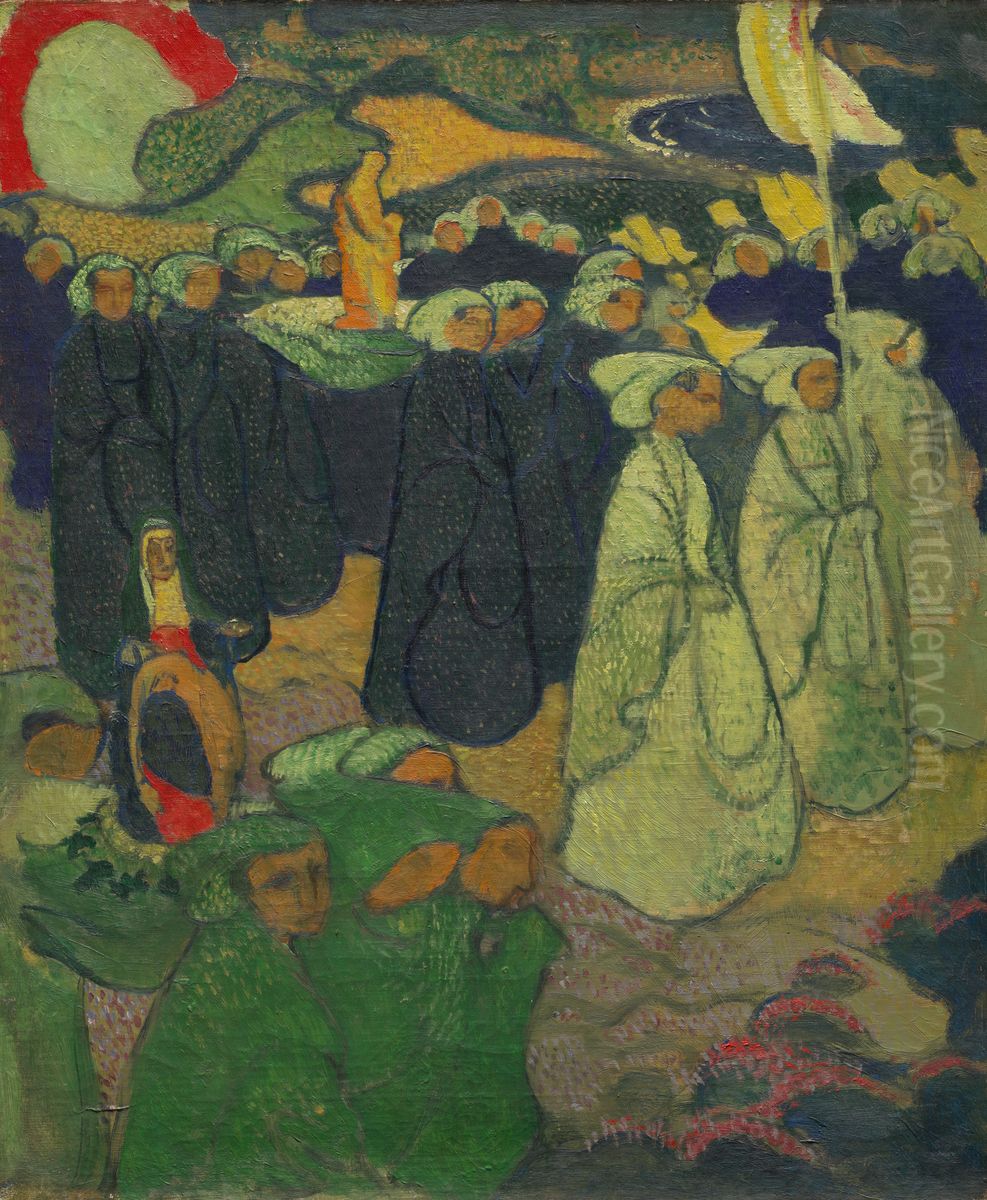 Procession or Pardon at Perros-Guirec Oil Painting by Maurice Denis