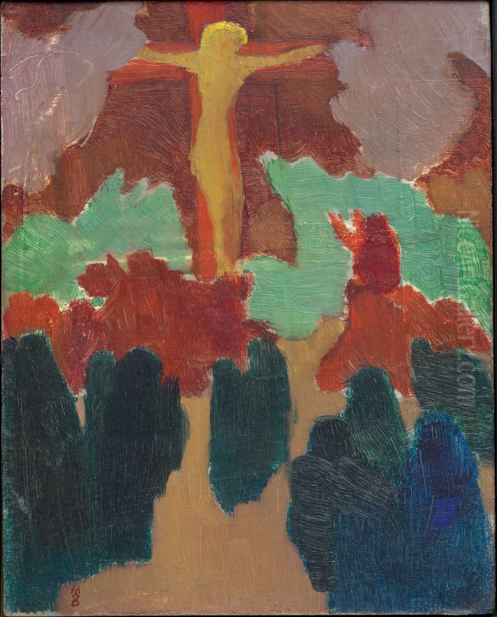 The Orange Christ Oil Painting by Maurice Denis