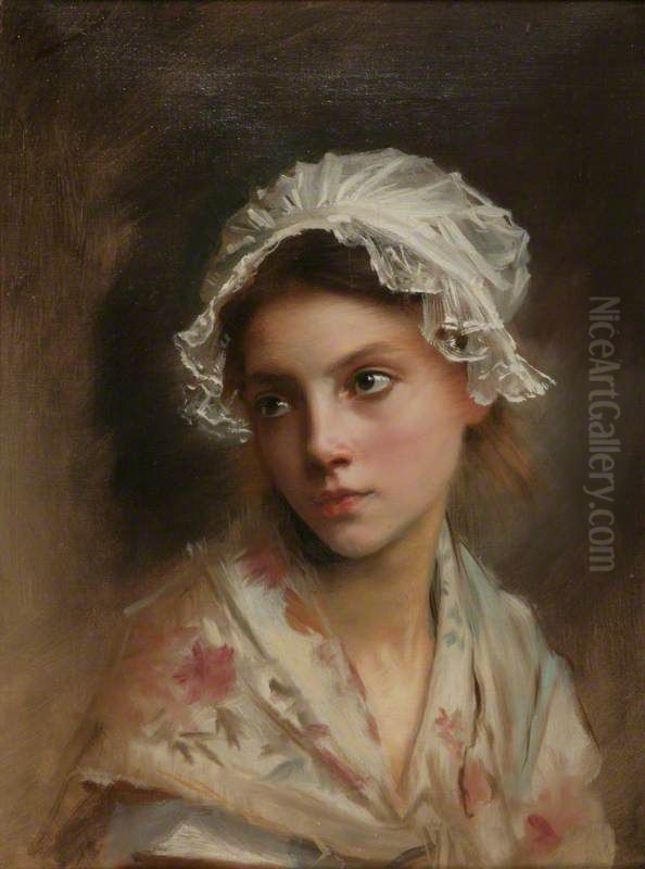 Meditation Oil Painting by Jacquet Gustave