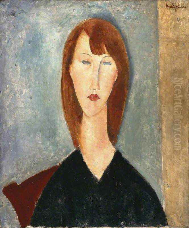 Portrait of an unknown model Oil Painting by Amedeo Modigliani