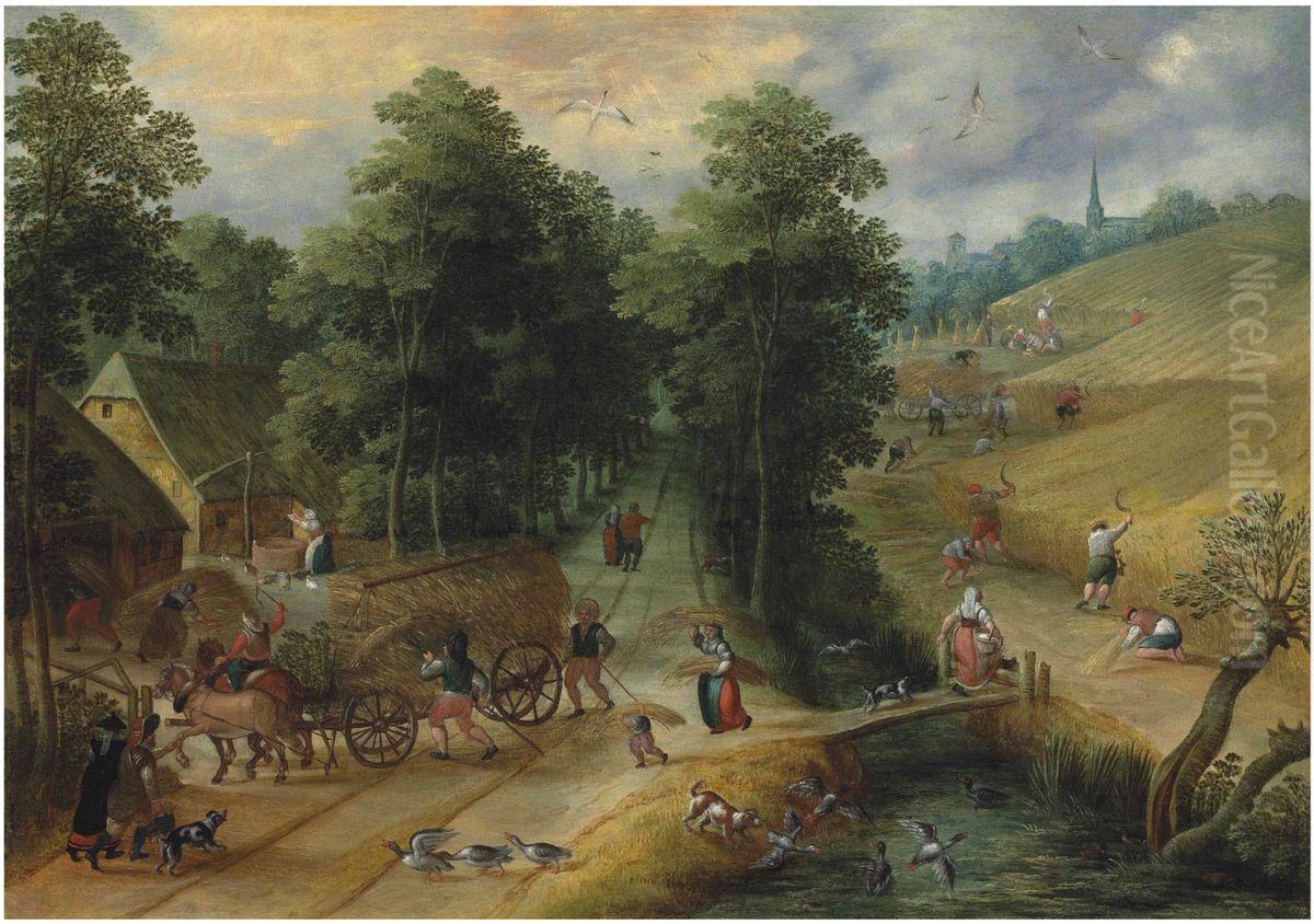 Summer Oil Painting by Jacob Grimmer
