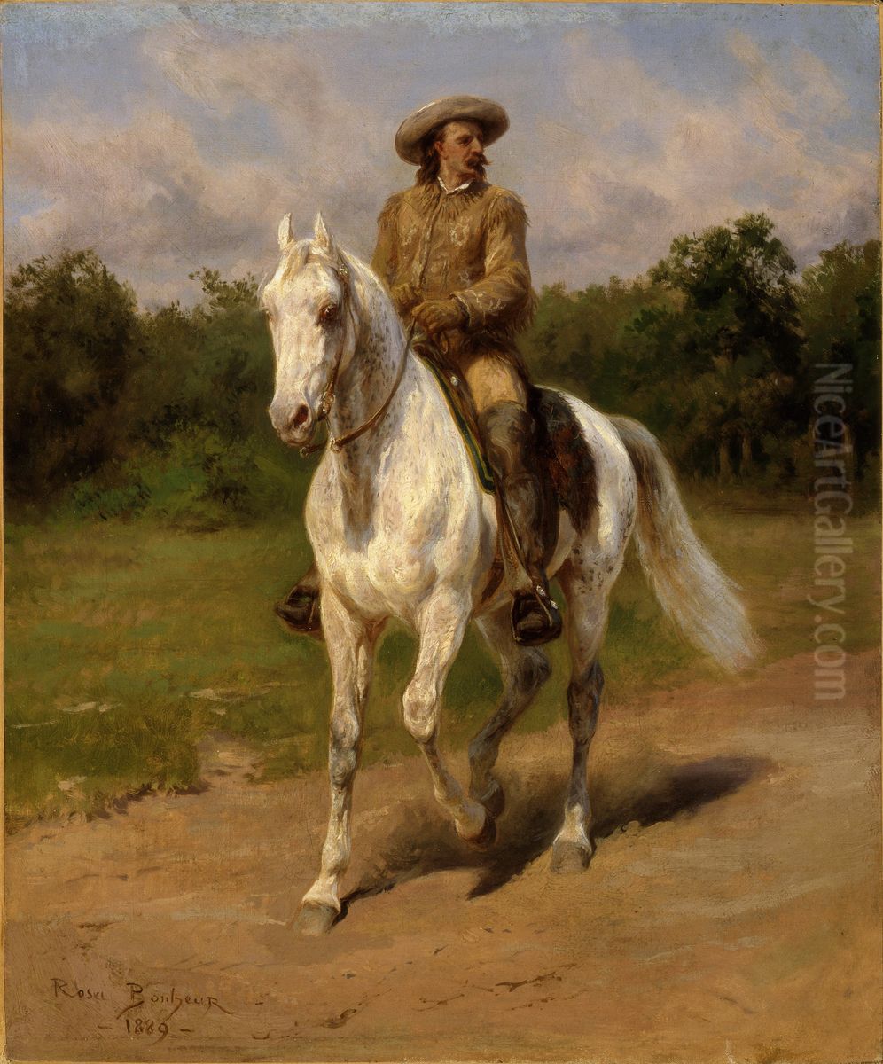 Col. William F. Cody (Buffalo Bill) Oil Painting by Rosa Bonheur