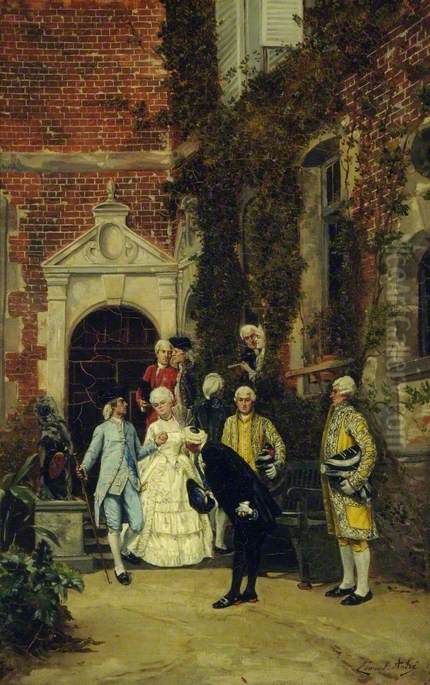 The Introduction Oil Painting by Edmond Andre