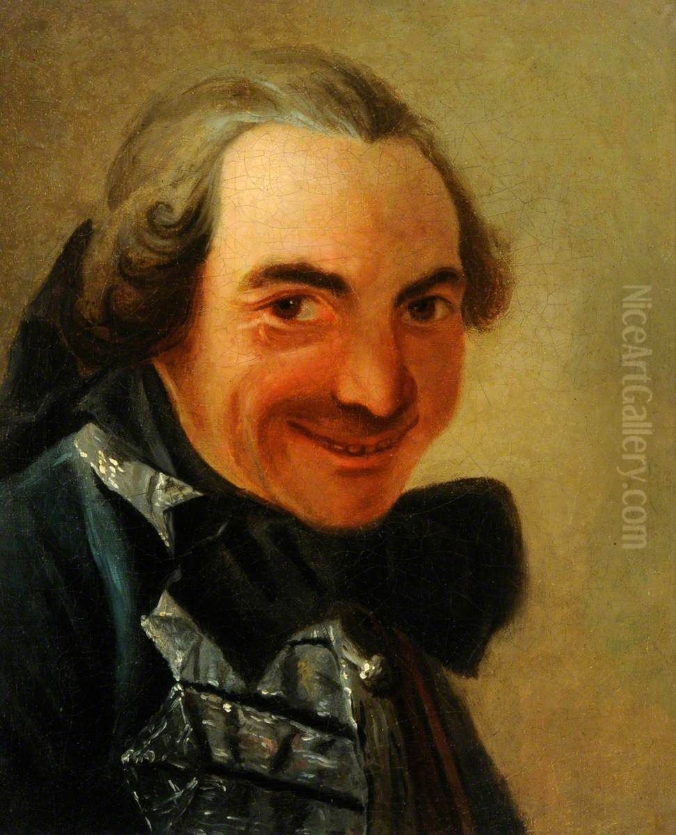Portrait of an Actor Oil Painting by Jean-Baptiste Perronneau