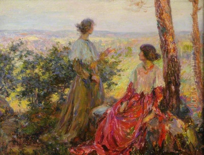 Summer Sunshine Oil Painting by Numa Francois Gillet