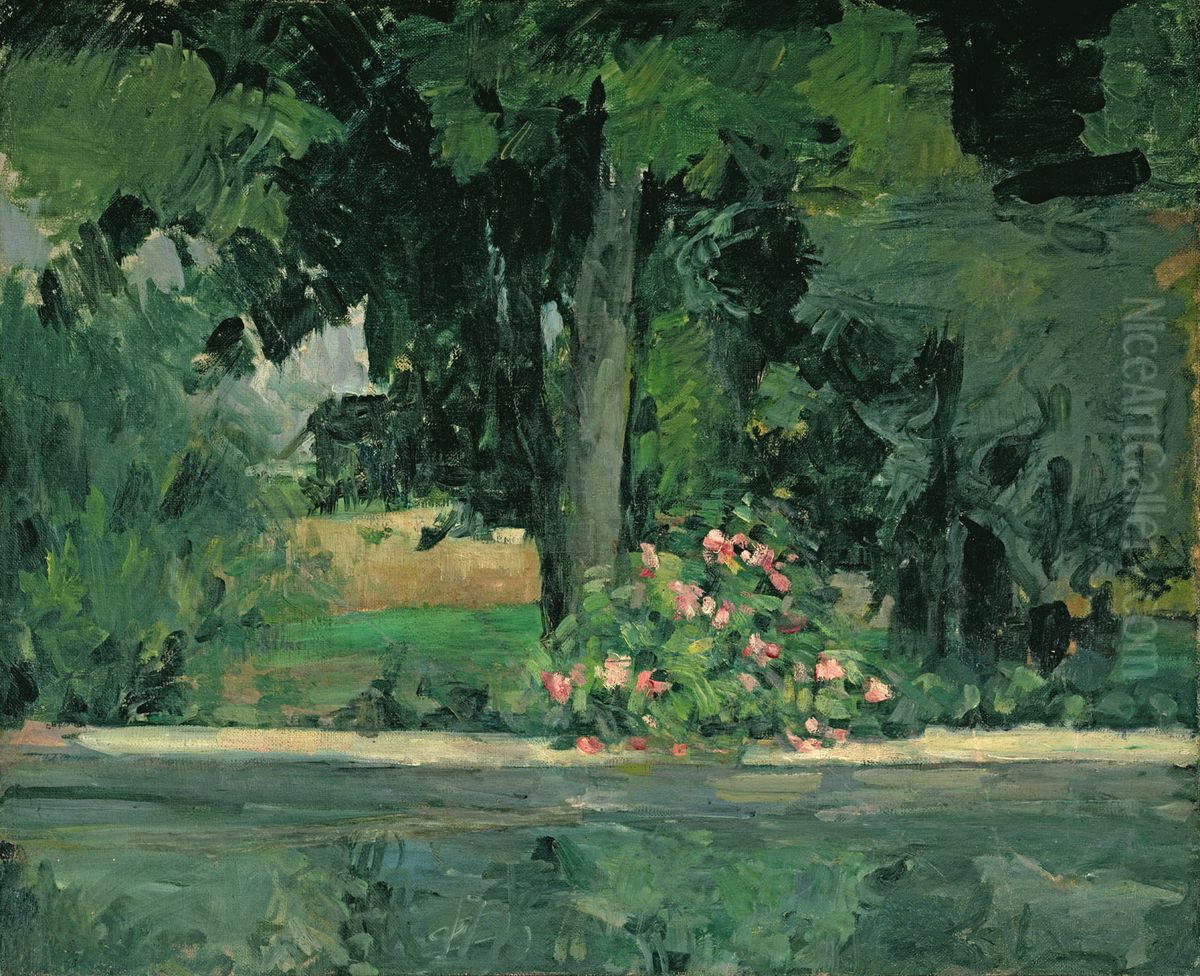 Bassin du Jas de Bouffan Oil Painting by Paul Cezanne
