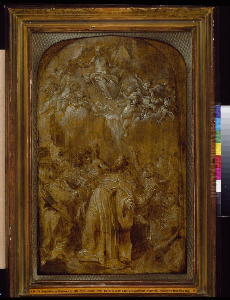 St. Augustine contemplating the Trinity Oil Painting by Sir Anthony Van Dyck