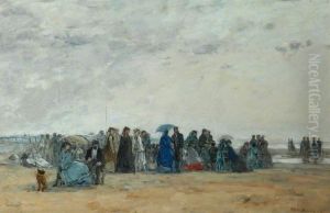 Beach Scene at Low Tide