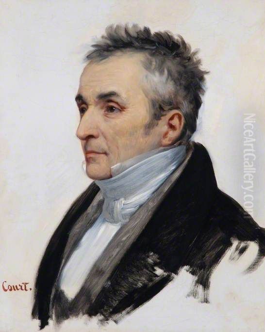 Francois Guizot (1787-1874) Oil Painting by Joseph-Desire Court