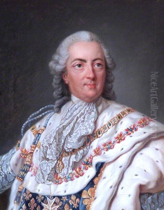 Louis XV (1710-1774) Oil Painting by Louis-Michel Van Loo