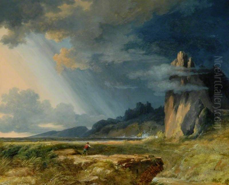 Landscape, Storm Oil Painting by Pierre-Henri de Valenciennes