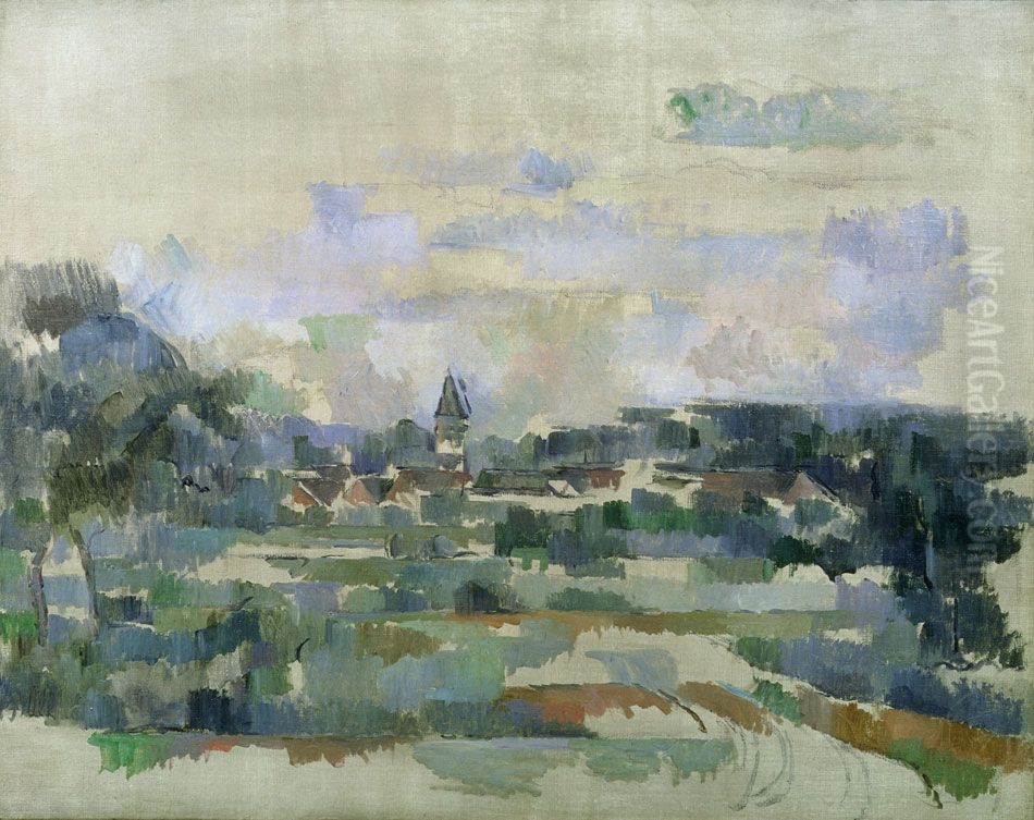 Turning Road (Route tournante) Oil Painting by Paul Cezanne