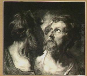 Deux tetes d'apotres