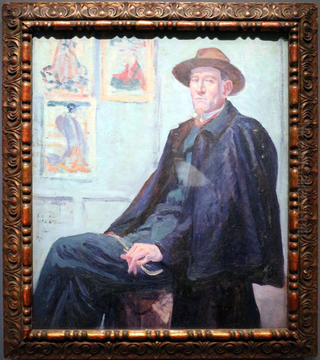 Felix Feneon Oil Painting by Maximilien Luce