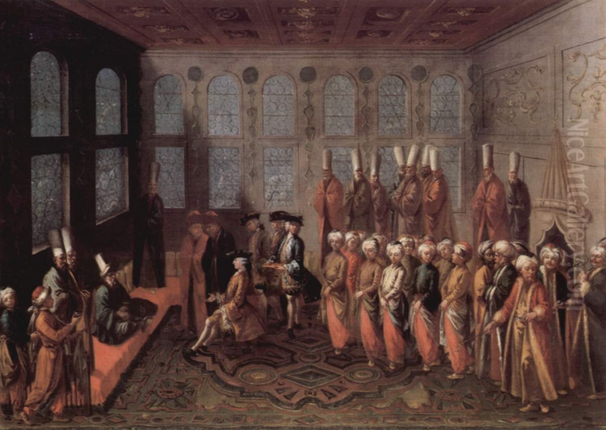 The Concert of the Sultan Oil Painting by Charles-Andre van Loo