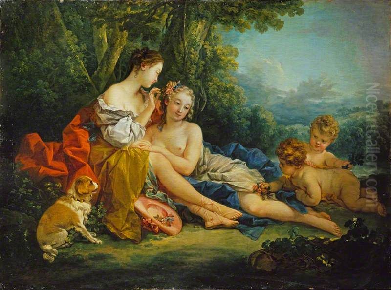 Spring Oil Painting by Francois Boucher