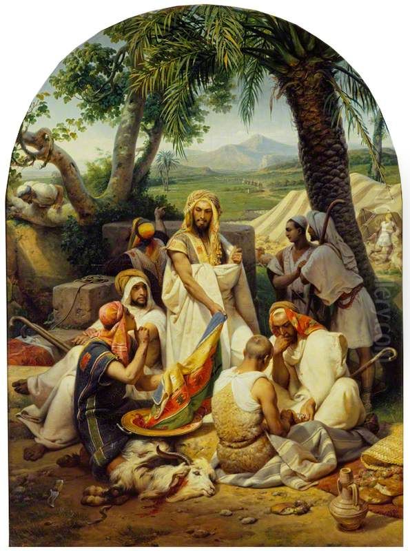 Joseph's Coat Oil Painting by Horace Vernet