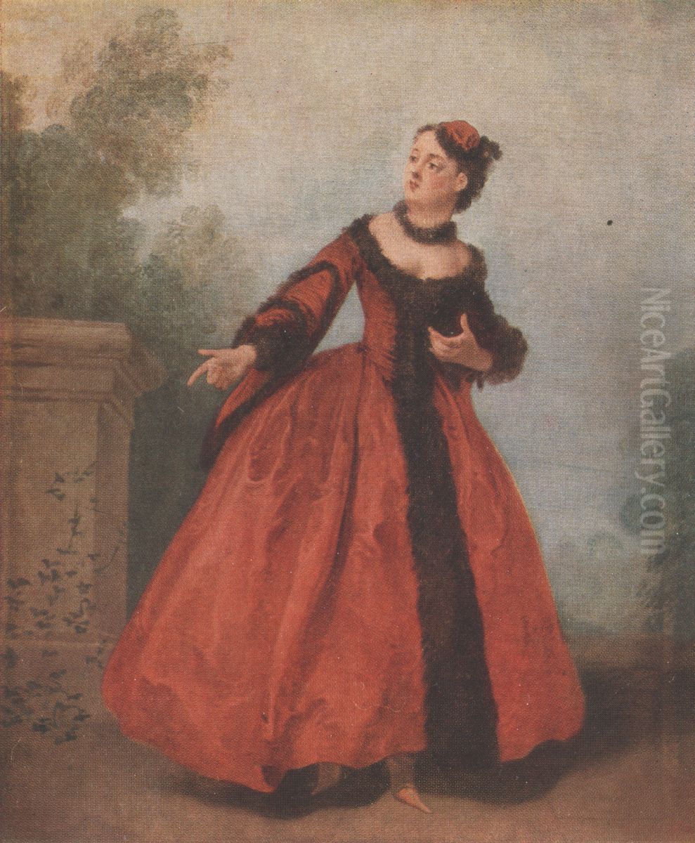 The Beautiful Greek (La belle grecque) Oil Painting by Nicolas Lancret