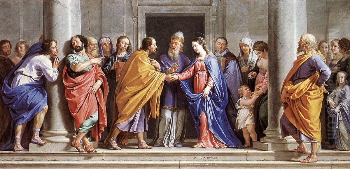 The Marriage of the Virgin Oil Painting by Philippe de Champaigne