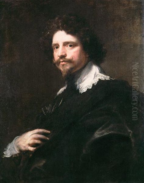 Portrait of Michel Le Blon (1587-1658) Oil Painting by Sir Anthony Van Dyck