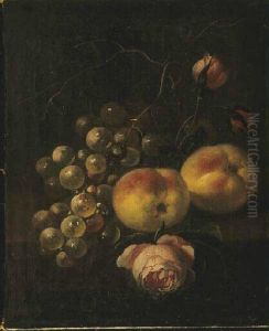 Still life with fruit and flowers