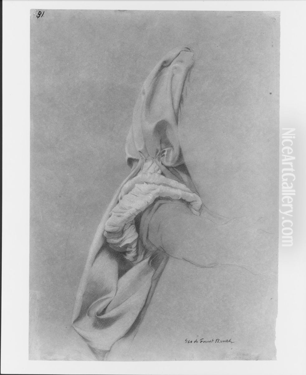 Drapery Study Oil Painting by George de Forest Brush