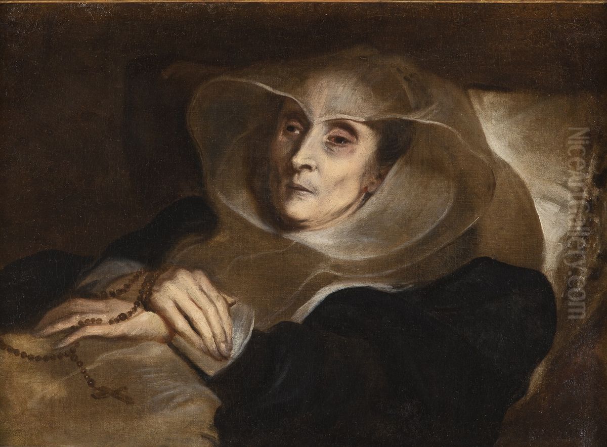 Sofonisba Anguissola on her deathbed Oil Painting by Sir Anthony Van Dyck