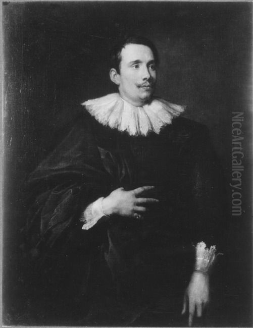 Portrait of an unknown man Oil Painting by Sir Anthony Van Dyck