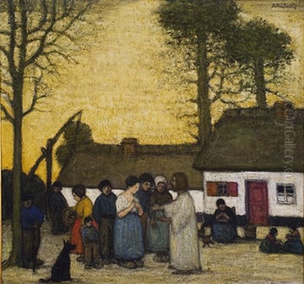 Christus spreekt tot de vrouwen Oil Painting by Jakob Smits