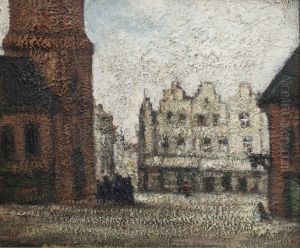 Stadsplein naast de kerk