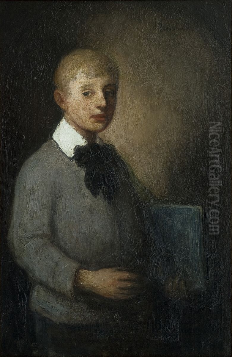 Portret van Kobe Oil Painting by Jakob Smits